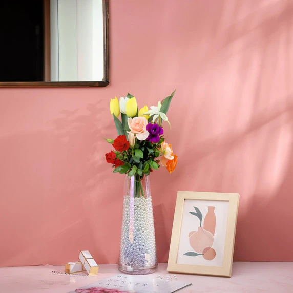 BEPR31WT - Small White Plastic Pearls, Drilled - 3/8", 10mm 7 BEPR31WT - Small White Plastic Pearls, Drilled - 3/8", 10mm - Image 5