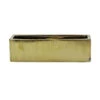 CBR1444GX - Textured Gold Long Flat Rectangle - 14"x4"x4" -Wholesaleglassvasesint CBR1444GX A1 00310.1677188827