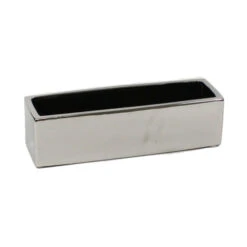 CBR1444SV - Silver Long Flat Rectangle - 14"x4"x4"