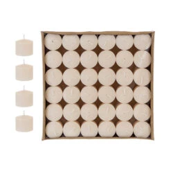 CGA103-I - 1" X 1" Votive Candles - Ivory