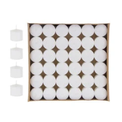 CGA103-W - White Votive Candles - 1"x1"