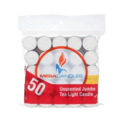 CGA105-W - 1.5" X 1" Jumbo Tea Light Candle - White