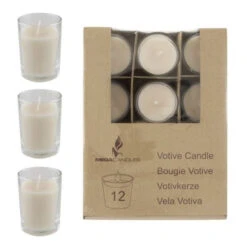 CGA107-I - 2.5" Prefilled Medium Glass Votive Candle - Ivory