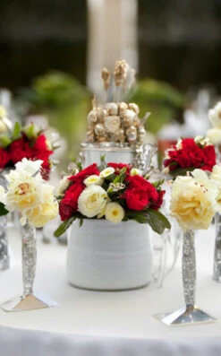 CUB6406WT - Large White Bowl Pot - 5.7" H -Wholesaleglassvasesint CUB6406WT C4 55320.1695768633