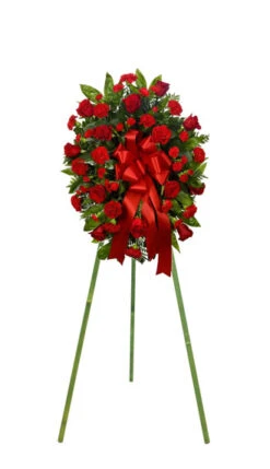 EASEL54GW - Wooden Floral Easel, Green Stained Wood - 54" (12 Pcs) -Wholesaleglassvasesint Easel Green C3 50357.1697236273