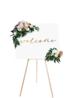 EASEL60NA - Wooden Floral Easel, Natural Wood - 60" (12 Pcs)