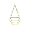 GET0610GD - Gold Raised Pyramid Geometric Terrarium - 9.5" -Wholesaleglassvasesint GET0610GD CAT 60550 66785 60980 80617.1663941729