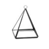 GET0906BK - Black Triangle Pyramid Geometric Glass Terrarium. 5.5"H - -Wholesaleglassvasesint GET0906BK CAT 72709 20509 52818 01769.1657123853