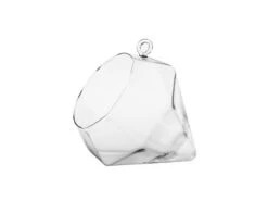 GET8002 - Diamond Frameless Geometric Glass Terrarium - 5.5" H