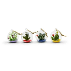 HCH0102 - Hanging Round Terrarium / Candle Holder - 2" -Wholesaleglassvasesint HCH0102 4 57807 27903 60522.1687464310