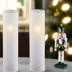 HST0314FR - Frosted Glass Hurricane Candle Shade Chimney Tube [No Bottom] - 3" X 14" -Wholesaleglassvasesint HST0314FR C1 14514.1696537196