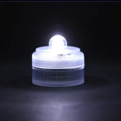 LED03 - Round Submersible LED Decor Light - White, Optional Remote Control Available