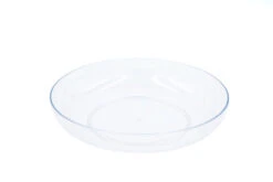 PL075CL - Clear Plastic Lomey Designer Dish - 7.5"