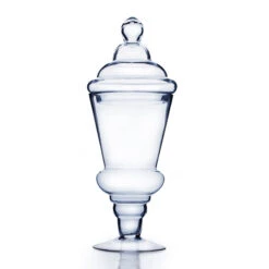 VAP0615 - Large Pedestal Apothecary / Candy Buffet Jar With Lid - 20.5"
