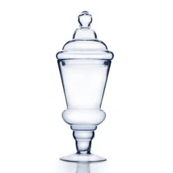VAP0612 - Pedestal Apothecary / Candy Buffet Jar With Lid - 16"