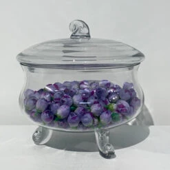 VAP0708 - Witches Cauldron Apothecary / Candy Buffet Jar With Lid - 8.5" -Wholesaleglassvasesint VAP0708 C2 53894.1693247315