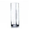 VBV0312 - Square Glass Block Vase - 3" X 12" -Wholesaleglassvasesint VBV0312 A1 93389 07224 19879.1657127263