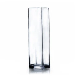 VBV0312 - Square Glass Block Vase - 3" X 12"