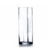 VBV0412 - Square Glass Block Vase - 4" X 12"