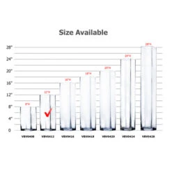 VBV0412 - Square Glass Block Vase - 4" X 12" -Wholesaleglassvasesint VBV0412 B2 94998 92795 19915.1664557690