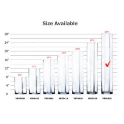 VBV0428 - Square Glass Block Vase - 4" X 28" -Wholesaleglassvasesint VBV0428 B2 65497 50461 27409.1664557732