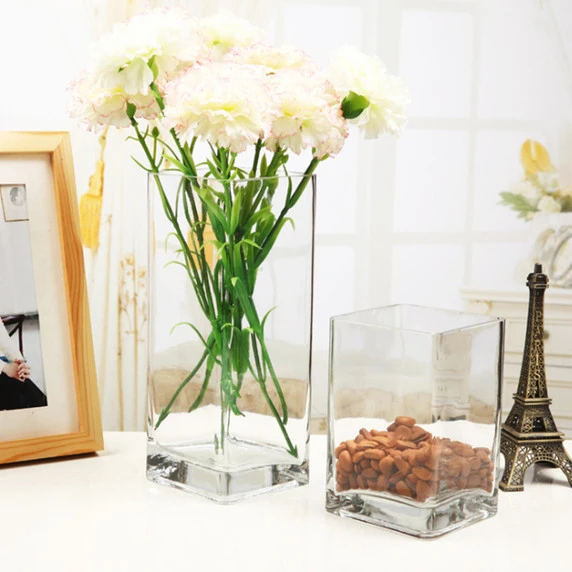 VBV0516 - Square Glass Block Vase - 5" X 16" 7 VBV0516 - Square Glass Block Vase - 5" X 16" - Image 5