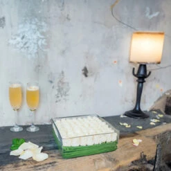 VBV1004 - Square Glass Block Vase - 10" X 4" -Wholesaleglassvasesint VBV1004 C1 54407.1695680662