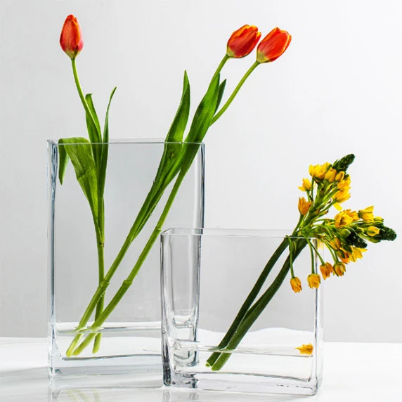 VBV2506 - Rectangular Glass Block Vase - 2" X 5" X 6" 6 VBV2506 - Rectangular Glass Block Vase - 2" X 5" X 6" - Image 4