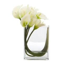 VBV2810 - Rectangular Glass Block Vase - 2" X 8" X 10" -Wholesaleglassvasesint VBV2810 C2 65538 24881 20032.1657129919