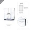 VBV6406 - Rectangular Glass Block Vase - 6" X 4" X 6" -Wholesaleglassvasesint VBV6406 B1 69210 22538 92811.1657129943