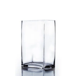 VBV6412 - Rectangular Glass Block Vase - 6" X 4" X 12"