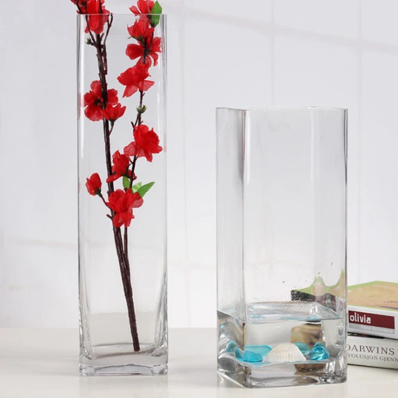 VBV6414 - Rectangular Glass Block Vase - 6" X 4" X 14" 7 VBV6414 - Rectangular Glass Block Vase - 6" X 4" X 14" - Image 5