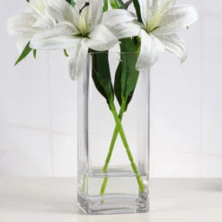 VBV6414 - Rectangular Glass Block Vase - 6" X 4" X 14" 15 VBV6414 - Rectangular Glass Block Vase - 6" X 4" X 14" -Wholesaleglassvasesint VBV6414 C3 61779.1665701680