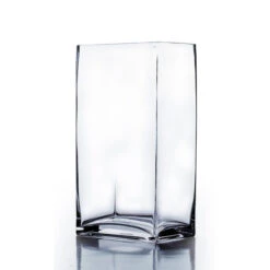VBV6414 - Rectangular Glass Block Vase - 6" X 4" X 14"