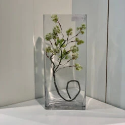 VBV8318 - Rectangular Glass Block Vase - 8" X 3" X 18" -Wholesaleglassvasesint VBV8318 C2 90280 67654 86347.1669059942