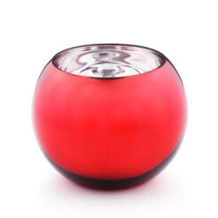 VBW0006RD - Metallic Red Bubble Bowl Vase - 6"