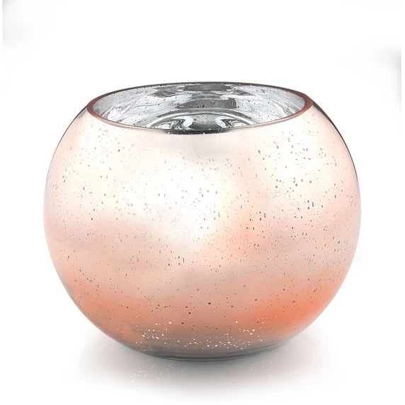 VBW0008RGS - Speckled Rose Gold Bubble Bowl Vase - 8" 4 VBW0008RGS - Speckled Rose Gold Bubble Bowl Vase - 8" - Image 2