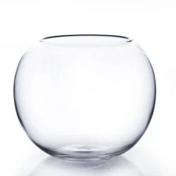 VBW0010 - Clear Bubble Bowl Glass Vase - 10"