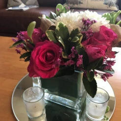 VCB0004A - Everyday Clear Cube Glass Candle Holder / Vase - 4" -Wholesaleglassvasesint VCB0004A C1 14928 62143 15625.1692216201