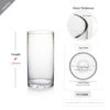 VCY0408 - Cylinder Glass Vase - 4" X 8" -Wholesaleglassvasesint VCY0408 B1 35584 71052 35512.1657124783