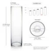 VCY0414 - Cylinder Glass Vase - 4" X 14" 2 VCY0414 - Cylinder Glass Vase - 4" X 14" -Wholesaleglassvasesint VCY0414 B1 21356 76597 88776.1657124793