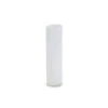 VCY0520WT - White Cylinder Glass Vase - 5" X 20"