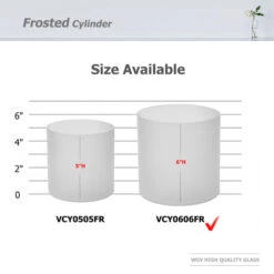 VCY0606FR - Frosted Cylinder Glass Vase - 6" X 6" 8 VCY0606FR - Frosted Cylinder Glass Vase - 6" X 6" -Wholesaleglassvasesint VCY0606FR B2 65482.1691689839