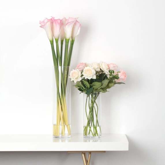 VCY0612 - Clear Cylinder Glass Vase - 6" X 12" 6 VCY0612 - Clear Cylinder Glass Vase - 6" X 12" - Image 4