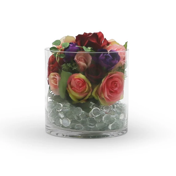 VCY0707 - Cylinder Glass Vase - 7" X 7" 5 VCY0707 - Cylinder Glass Vase - 7" X 7" - Image 3