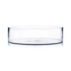 VCY1504 - Large Wide Pan Cylinder Glass Vase - 15" X 4" (1 Pc)