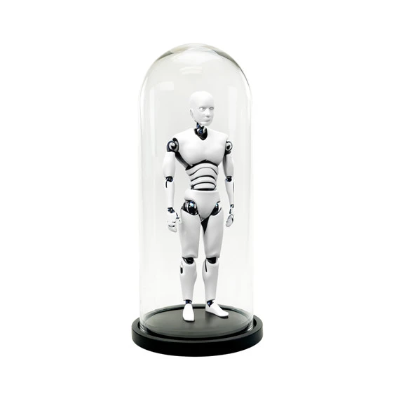 VDM1125WB - XL Glass Dome Cloche With Black Wood Base - 25" 6 VDM1125WB - XL Glass Dome Cloche With Black Wood Base - 25" - Image 4