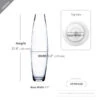 VFV0428 - Clear Bullet Urn Glass Vase - 4" X 28" -Wholesaleglassvasesint VFV0428 B1 23669 36639 87776.1657125982