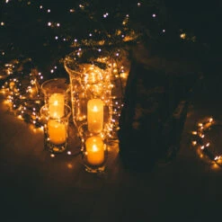 VHV0808 - Small Hurricane Glass Vase - 8" -Wholesaleglassvasesint VHV0808 C2 03657 20080 59101.1692662087