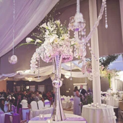 VTV2124SV - Silver Reversible Trumpet Vase - 24" -Wholesaleglassvasesint VTV2124SV C1 18403.1692996279